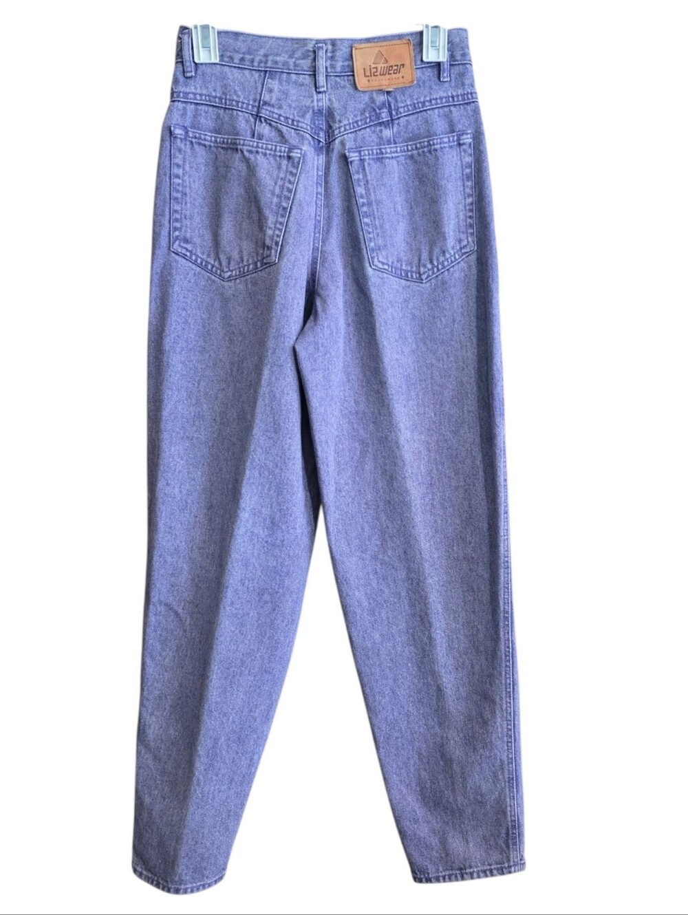 Lizwear Vintage Pleated Mom Jeans Acid Washed Lavender Size 8 - Picture 3 of 12